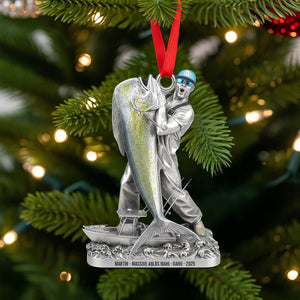 Fishing Trophy Moment Acrylic Ornament, Personalized Christmas Gifts For Fishing Lovers 02qhtn040925