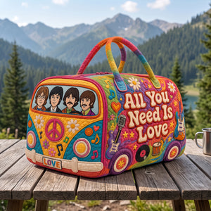 The Beatles Quilted Duffle Bag - Personalized Gifts For Music Lovers 04NATN020726
