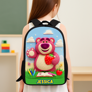 Cute Character School Bag - Personalized Gifts For Kids 03pglu040825