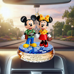 Travel Couple Car Ornament - Personalized Gifts For Couple 06toqn311225