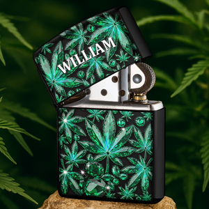 Crystal Leaf Lighter - Personalized Gifts For Stoners 02TOLU310725
