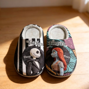 Together Forever Slippers - Personalized Gifts For Couples 01PGMG201225