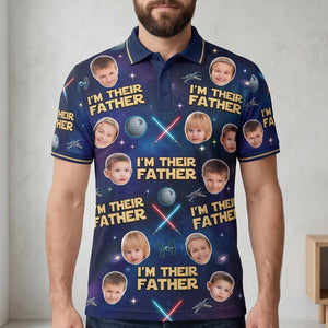 I Am The Father Polo Shirt - Custom Photo Gifts For Dads 05natn080526