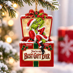Best Gift Of My Life Christmas Ornament - Personalized Gifts For Couple 03qhqn150926