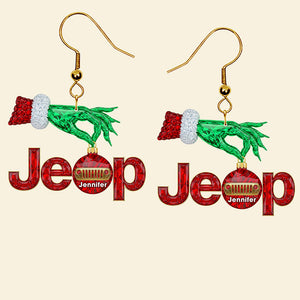 Christmas Adventure Acrylic Earrings - Personalized Gifts For Off-road Lovers 02naqn230725