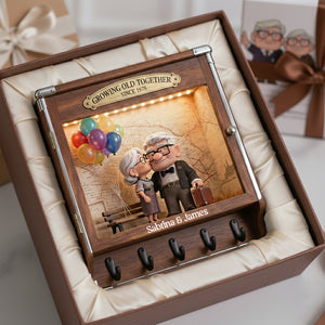 Old Couple Acrylic Key Hanger - Personalized Gifts For Couple 04tgta130126