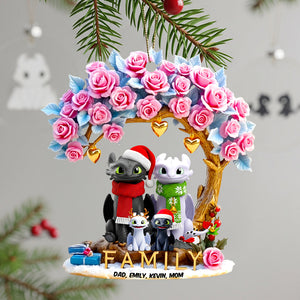 Smiling Family Christmas Ornament Personalized Gifts For Family 02TGDT120825