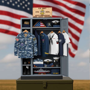 Military 250th Anniversary Personal Locker Plaque - Personalized Gifts For Veteran 052qhtn300625 NV