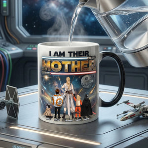 Sci-fi Space Mom And Kids Magic Ceramic Coffee Mug - Personalized Gifts For Mother's Day Magic Mug 04NATN070426HHHG