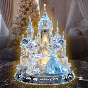 Shimmering Fairytail Couple Acrylic Light Box, Personalized Gifts For Couple 02QHLU301025