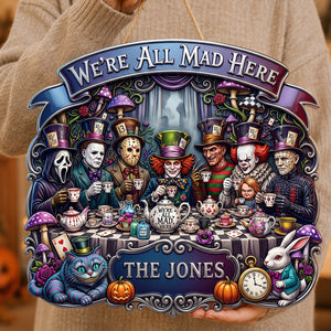 Mad Tea Party Acrylic Sign - Personalized Halloween Decor 03QHDT050826
