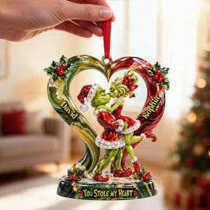 Stole My Heart Couple Christmas Ornament - Personalized Gifts For Couple 09qhtn191026