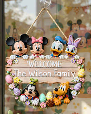 Welcome Home Wood Sign - Personalized Gifts For Family Wood Sign 02NAMG040226