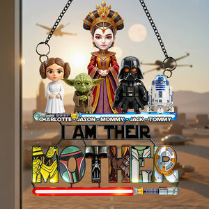 Universe Mom And Kids Layer Suncatcher - Personalized Gifts For Mother's Day Suncatcher Ornament 01NADT030426
