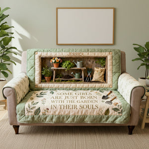 Gardening Quilted Sofa Cover - Personalized Gifts For Garden Lovers 01kita260126