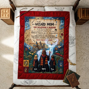 Fantasy World Mom And Kids Blanket - Personalized Gifts For Mother's Day Blanket 01HUDT130426