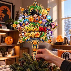40th Anniversary Legend Acrylic Christmas Tree Topper - Personalized Gifts For Christmas 13ohlu081026
