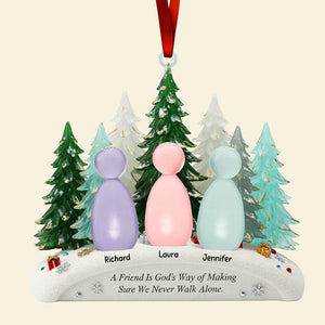 Walking Together Christmas Ornament - Personalized Gifts For Friends 02naqn111025