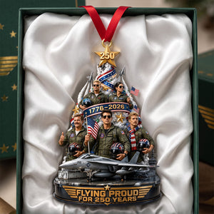 Flying Proud For 250 Years Acrylic Ornament - Personalized Christmas Gift 03tytn240826