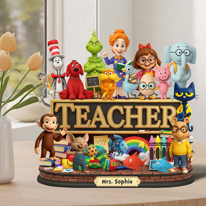 Children's Book Acrylic Plaque - Personalized Gifts For Teacher 02naqn050625