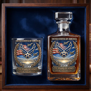 250 Years Of Honor Decanter Set - Personalized Gifts For Veterans 04tydh260626