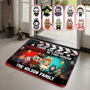 Horror Family Doormat - Personalized Gifts For Family Halloween 02HUMG250825