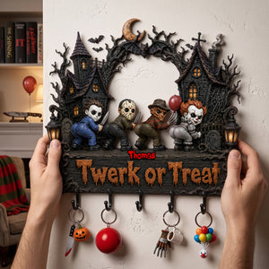 Twerk Or Treat Acrylic Key Hanger - Personalized Gifts For Horror Lovers 01ohlu200726