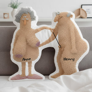 Naughty Old Couple Pillow Personalized Gifts For Couple 03OHDT131125