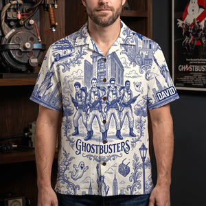 Spooky Toile De Jouy Hawaiian Shirt - Personalized Gifts For Movie Lovers 03pgtn160726