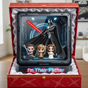 Cosmic Dad And Kids Acrylic Plaque - Personalized Gifts For Dad 042huqn310326