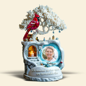 Cardinal From Heaven Acrylic Plaque, Custom Photo Memorial Keepsake For Loved One 01qhqn190925-Homacus
