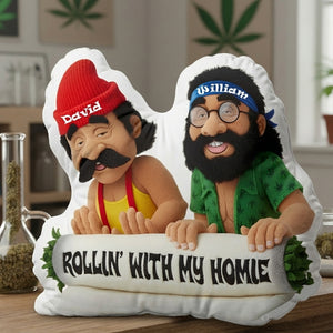 Stoners Comedy Duo Pillow - Personalized Gifts For Friends 03TOLU181125