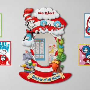 Whimsical Classroom Characters Mirror - Personalized Gifts For Teachers 06TGLU250725