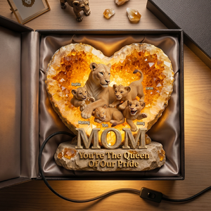 You're The Queen Of Our Pride - Personalized Gifts For Mom Acrylic Light Box 03hutn130426
