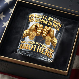 Brother Military Round Glass - Personalized Gifts For Brothers 01huta060626