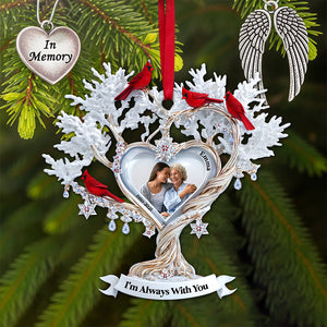 Cardinal Memory Custom Photo Ornament - Personalized Memorial Gift For Loved Ones 01TGLU180825