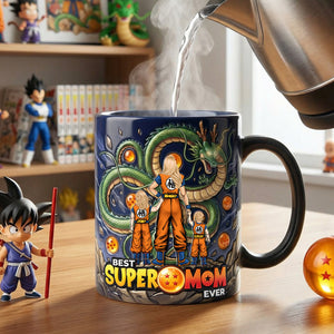 Legend Warrior Mom And Kids Magic Ceramic Coffee Mug - Personalized Gifts For Mother's Day Magic Mug 03NATN070426