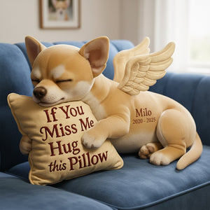 Dog Memorial Custom Shaped Pillow - Custom Photo Gifts For Dog Lover 04TGLU081125