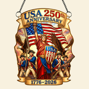USA 250th Anniversary Suncatcher Ornament – Gifts For Patriots 01paqn060326