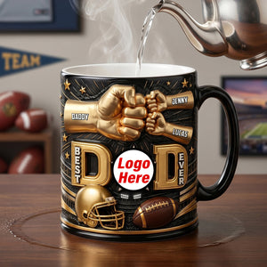 Best American Football Dad Magic Coffee Mug - Personalized Gifts For Dad 02natn190526
