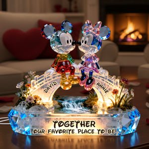 Romantic Couple Acrylic Light Box - Personalized Gifts For Couple 01ohlu111225