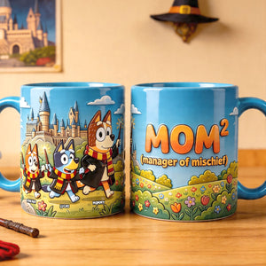 Fantasy Puppy Mom and Kids Coffee Mug - Personalized Gifts For Mom 01natn230426