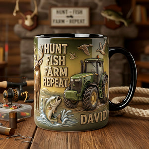 Hunt Fish Farm Accent Mug - Personalized Gifts For Farmer 05PALU260126
