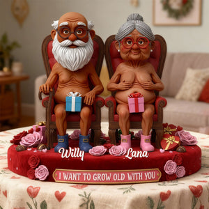 Naughty Old Couple Acrylic Plaque - Personalized Gifts For Couples 02ohmg270126