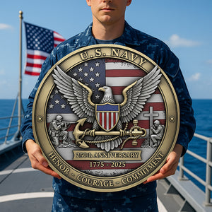 Military Wood Sign – Personalized 250th Anniversary Gift for Soldiers 04naqn070725