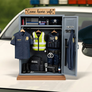 Police Personal Locker Acrylic Plaque - Personalized Gifts For Police Officer 03qhqn290525 - Shaped Plaques - GoDuckee