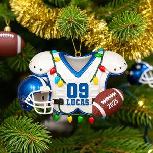 Personalized Gifts For American Football Lovers Christmas Acrylic Ornament 01hutn230825