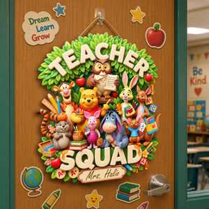 Teacher Squad Acrylic Sign - Personalized Gifts For Teacher 05padh270726