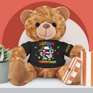 Personalized Gifts For Autism Kids Bear With Shirt 01topu270225-Homacus