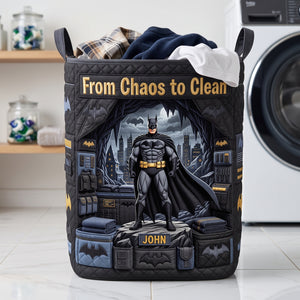 Elite Warrior Quilted Laundry Basket - Personalized Gifts 03hata090726